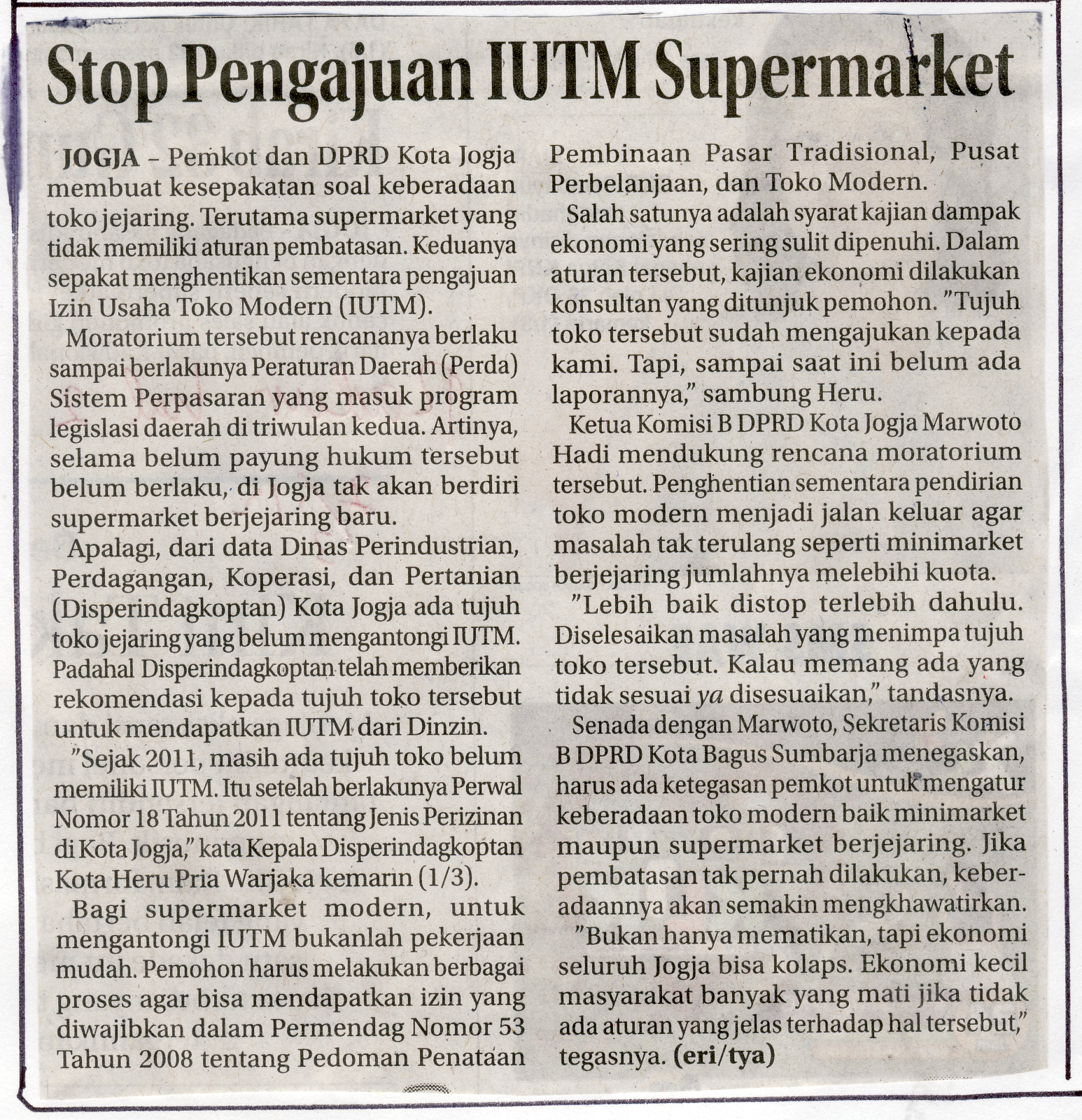 Kliping jogja terbaru